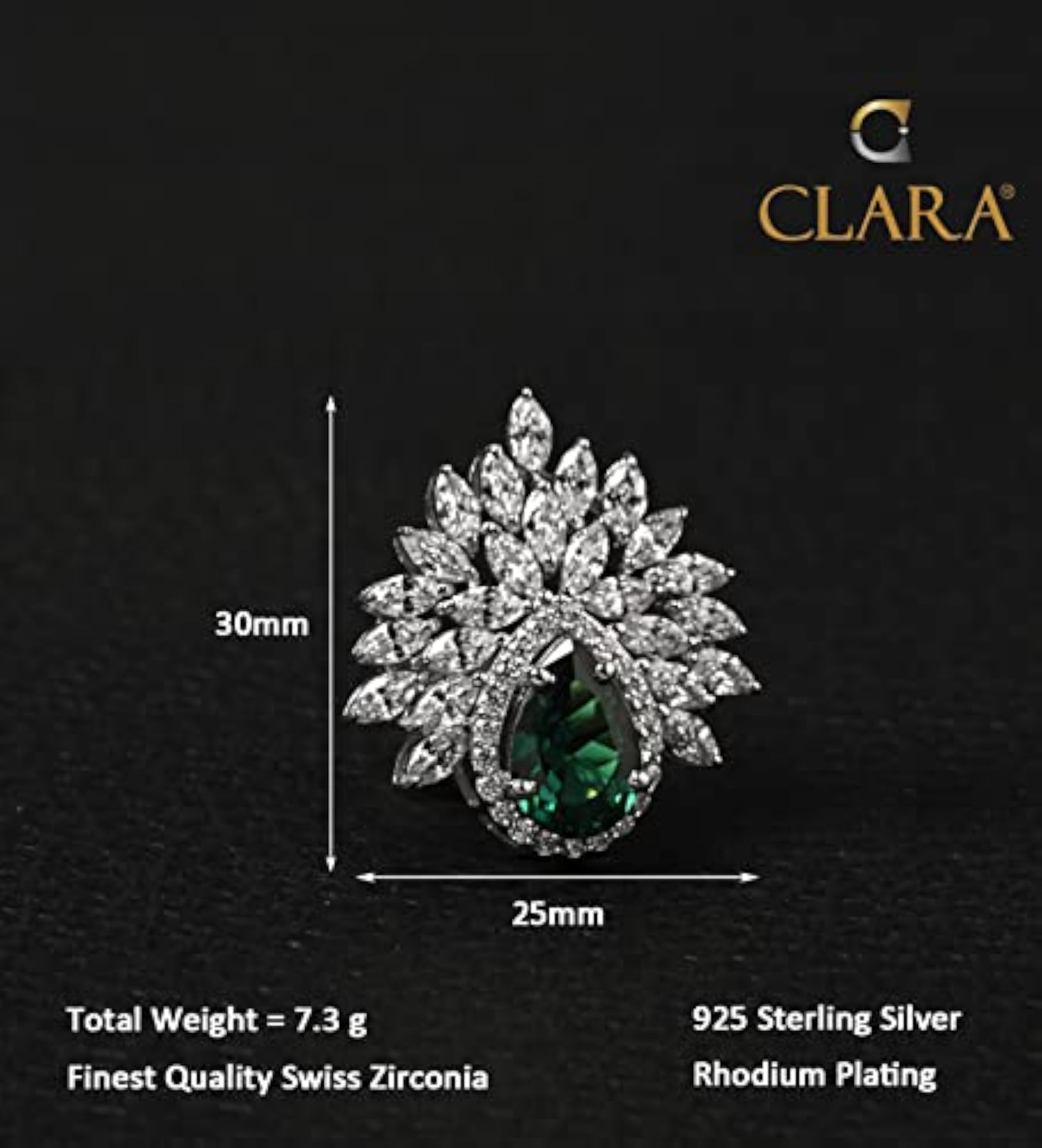Women's 925 Sterling Silver Prisha Adjustable Cocktail Ring